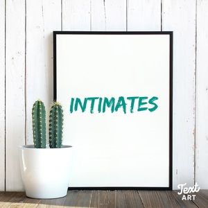 INTIMATES BELOW HERE